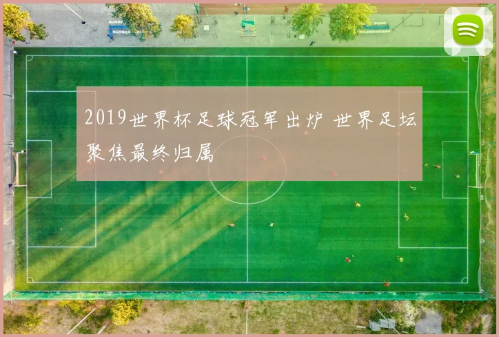 2019世界杯足球冠军出炉 世界足坛聚焦最终归属